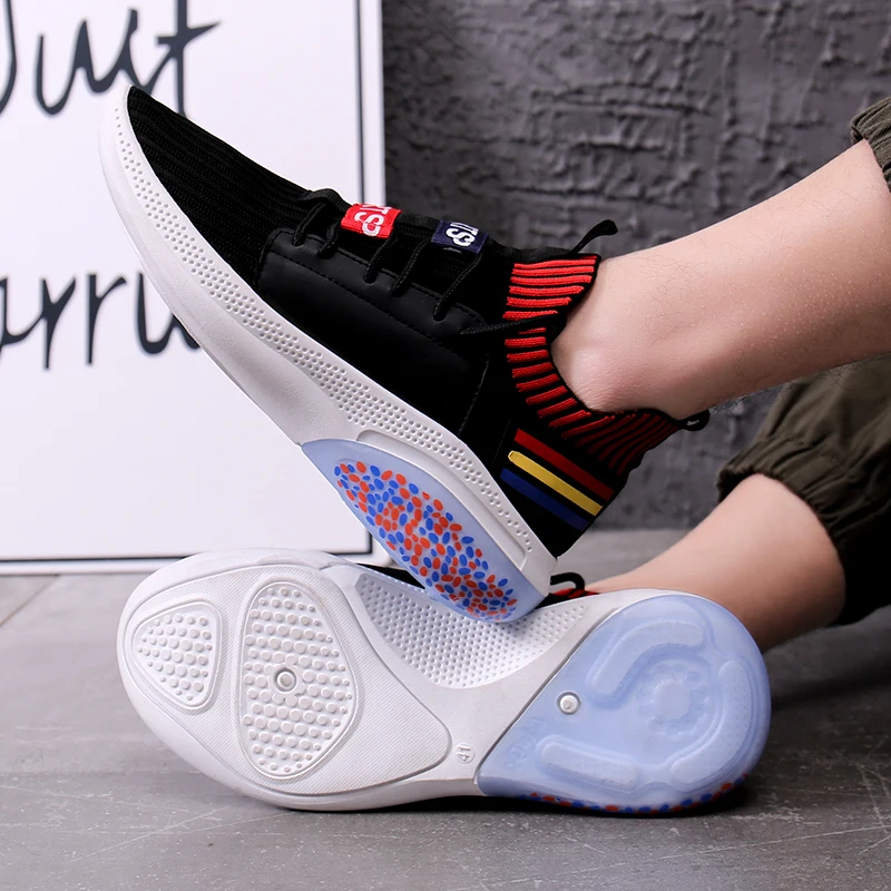 

2020 Casual Shoes Men Trainers Fashion Mesh Sports Shoes Men Sneakers Platform Sneaker Man Femme Dames Black Deportivas Mujer
