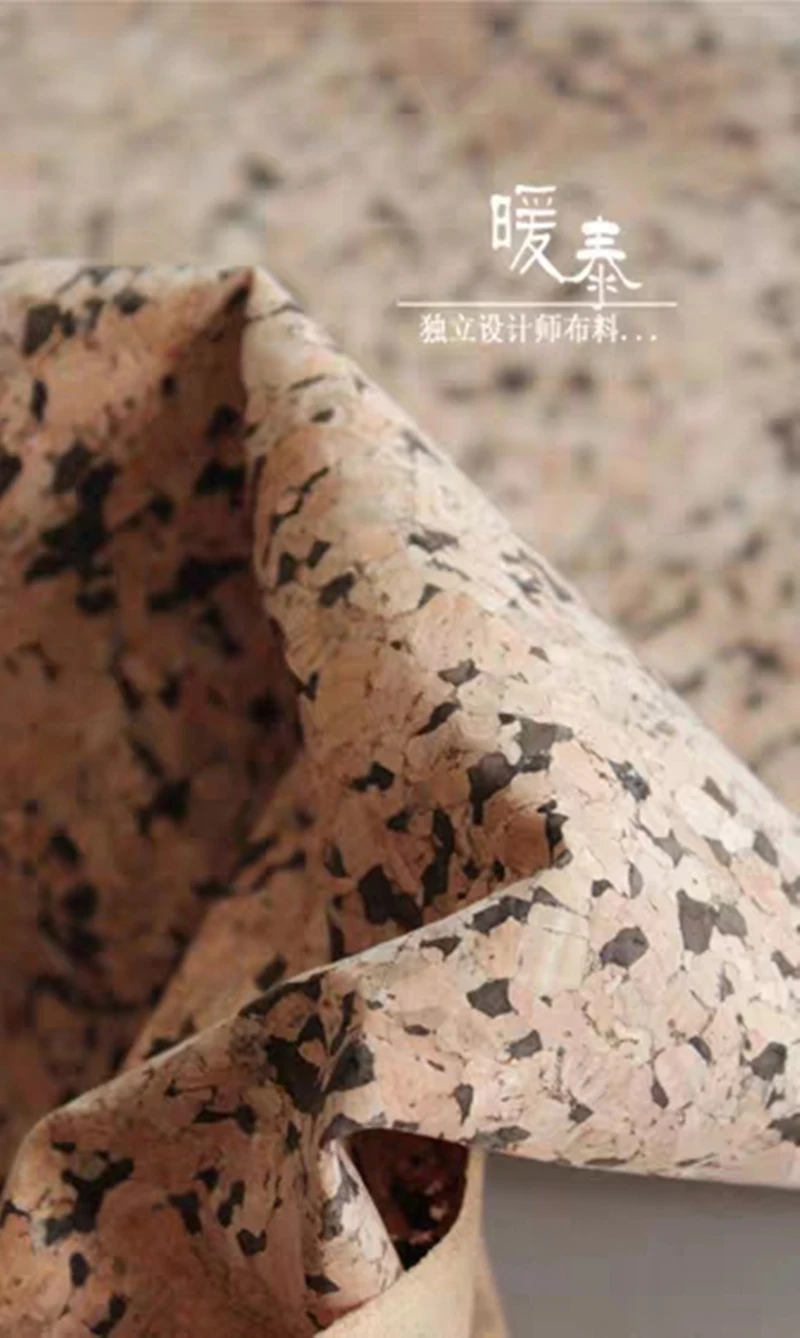 Пробковый лист из искусственной кожи PU материал черные точки дерево чувство