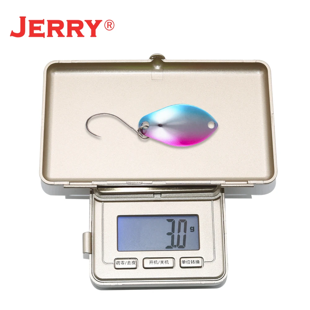 Jerry 2 г 3 г микро форели ложки сверхлегкие латунные рыболовные ложки один крючок Пресноводные металлические приманки зона окуня для ловли щуки pesca
