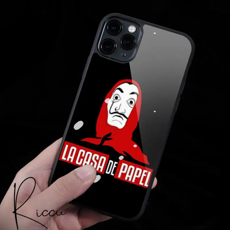 

Spain TV Money Heist House Paper La Casa de papel Phone Case Rubber for iPhone 12 11 Pro Max XS 8 7 6 6S Plus X XR 12 Mini case