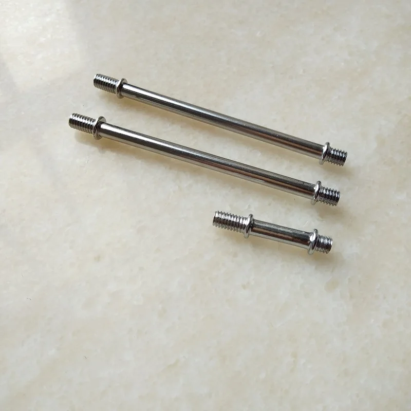 10 шт./лот хромированная наружная резьба М6 металлическая полая трубка двойная