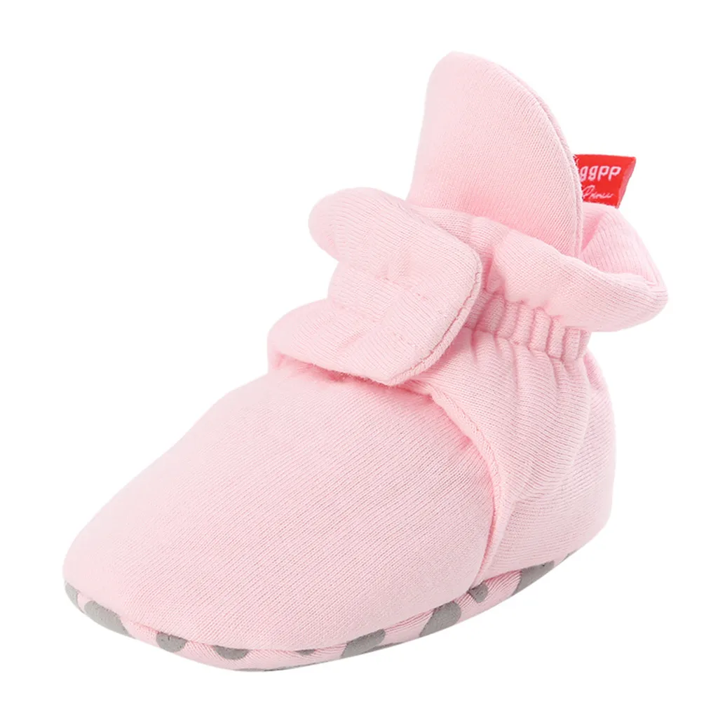 

2019 New Baby Girl Boys Shoes Hook&Loop Solid Fashion Toddler First Walkers Kid Shoes