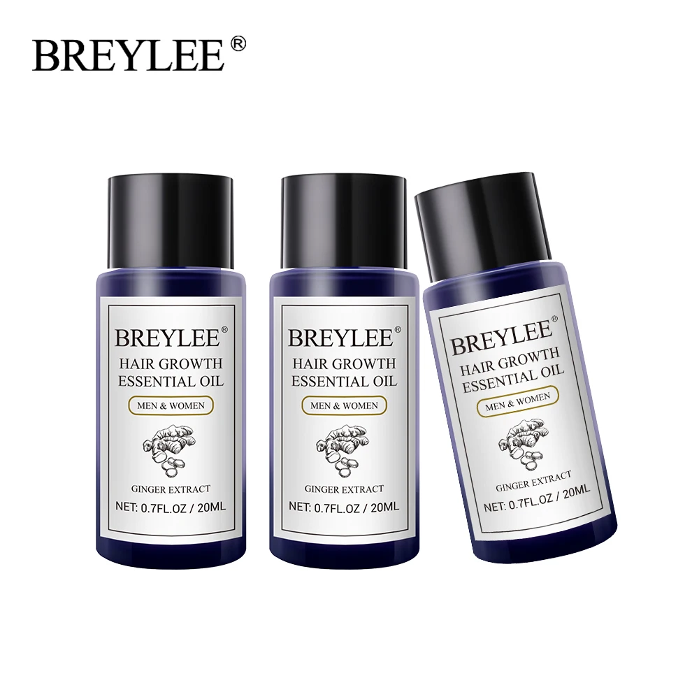 Сыворотка для быстрого роста волос BREYLEE 3 шт. эфирное масло выпадения средство