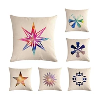 cotton linen night sky stars shining gorgeous nebula dreamy galaxy fantasy universe cushion cover sofa throw pillow case