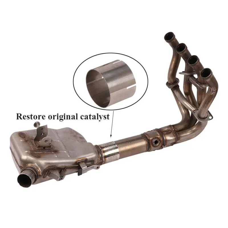 

Modified Escape Motorcycle Exhaust Muffler Mid Connect Link Tube Pipe Catalyst Delete Slip on Stainless Steel for Kawasaki Z900