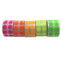 5rollset color dots sealing stickers 1 5cm paper adhesive labels gift packaging sticker blank label stationery 1000pcs per roll