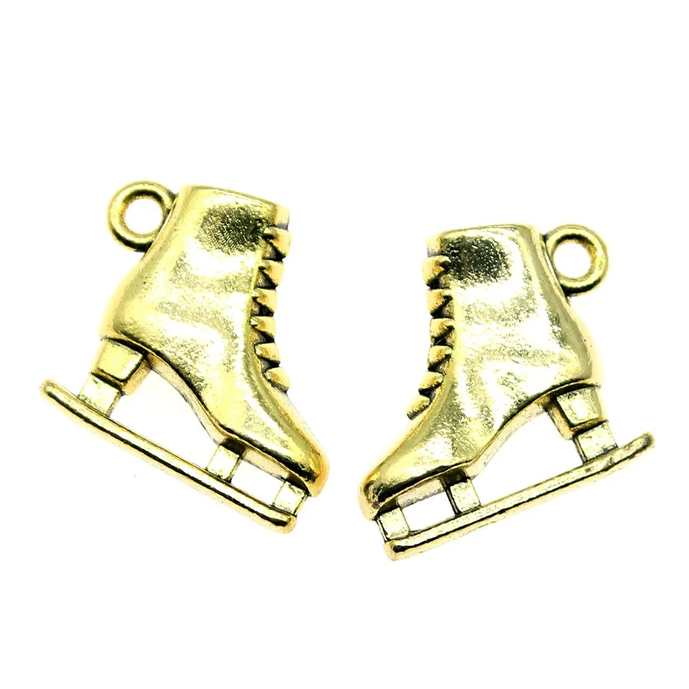 6 шт. 3 вида цветов античная бронза античное серебро золото 3D Подвески для обуви