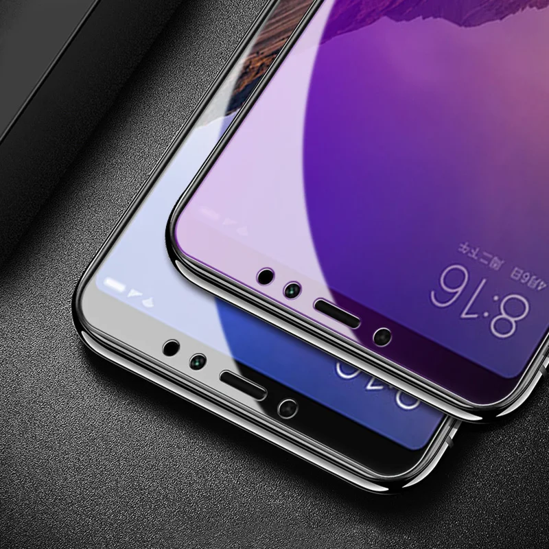 Закаленное стекло для Xiaomi Mi Max 3 Фиолетовое Стекло защиты экрана Max3 A3 Mix Note PocoPhone F1