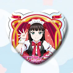 1 шт. 58 мм аниме Love Live!Sunshine! Милые значки aqours брошь в виде железного сердца