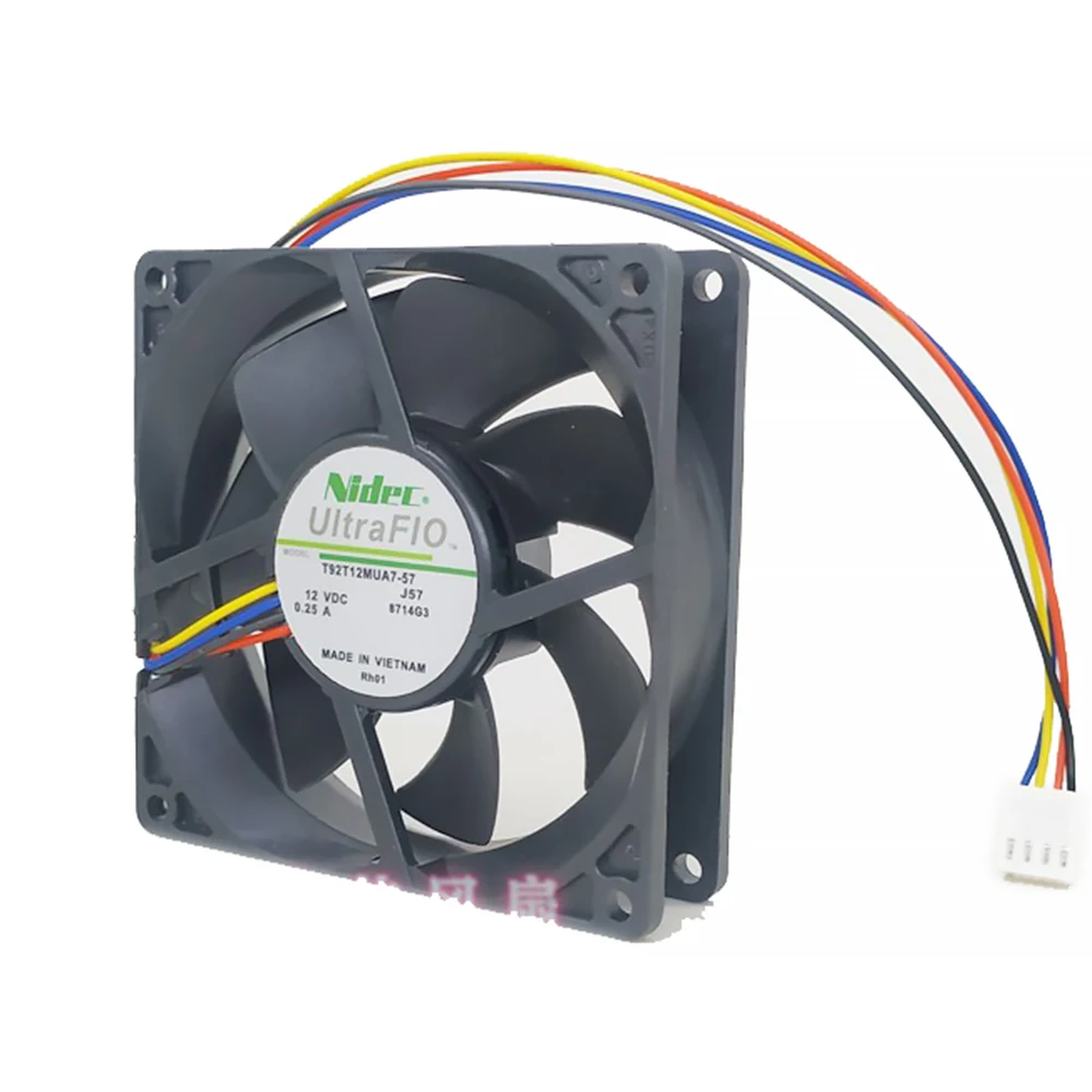 Для NIDEC 9 см T92T12MUA7 57 9225 DC12V 92X92X25MM 0.25a бесшумный вентилятор охлаждения|Кулеры и