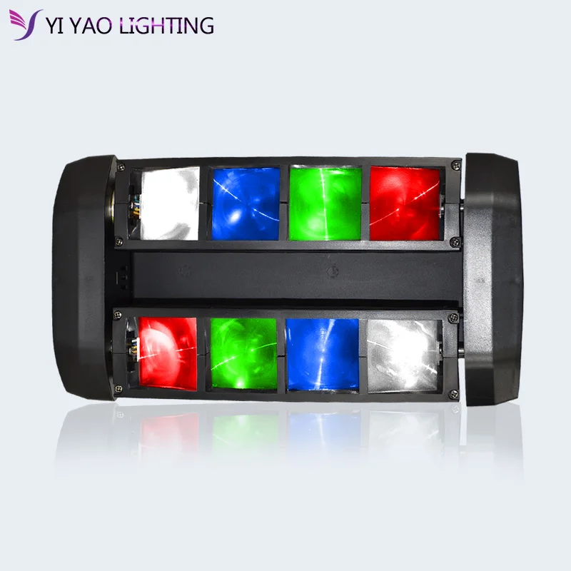 Миниатюрный светодиодный светильник-паук 8X6W DMX512 сценическое освещение для