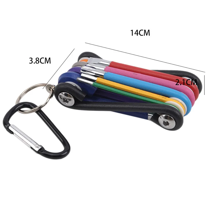 9 шт цветной шаровой шестигранный ключ с шестигранным ключом набор гаечных