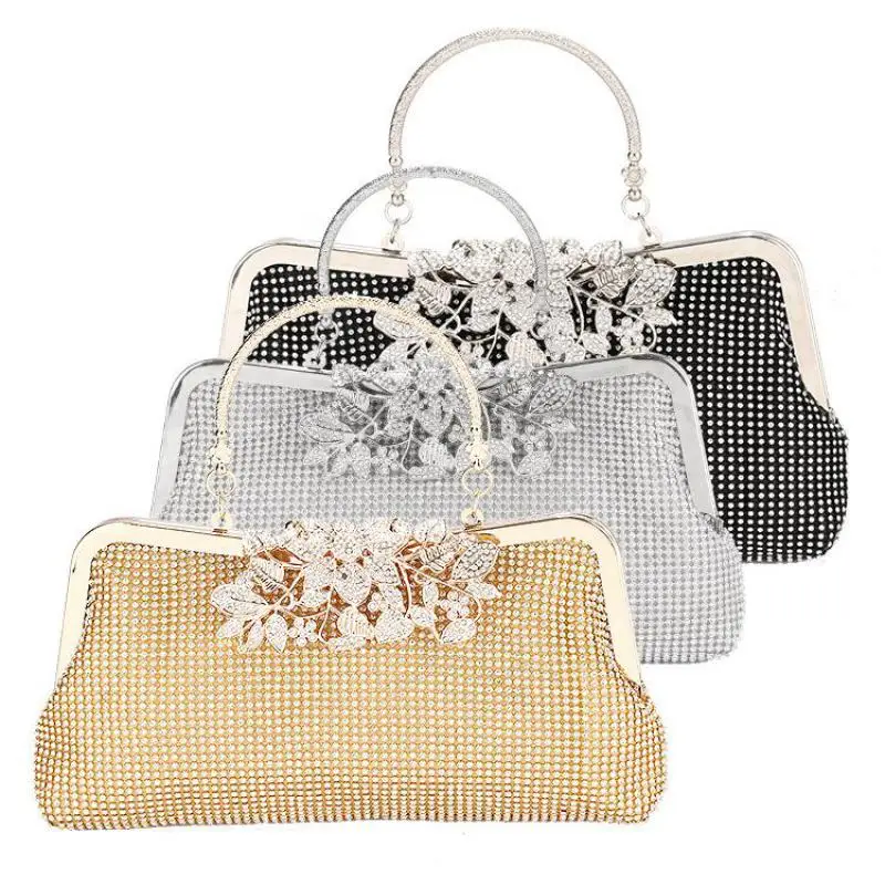 

2021 New Diamond Inlaid Banquet Evening Dress Dinner Bag Women Handbag Single Shoulder Messenger Bag