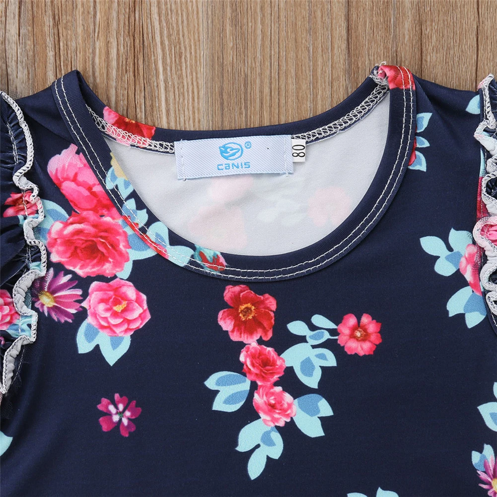 Одежда для девочек Новинка 2020 года комплект детской одежды футболка с цветочным