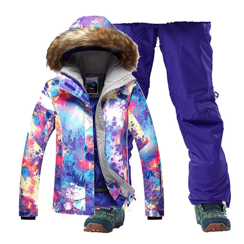 Модный меховой костюм для женщин спортивная одежда улицы водонепроницаемая