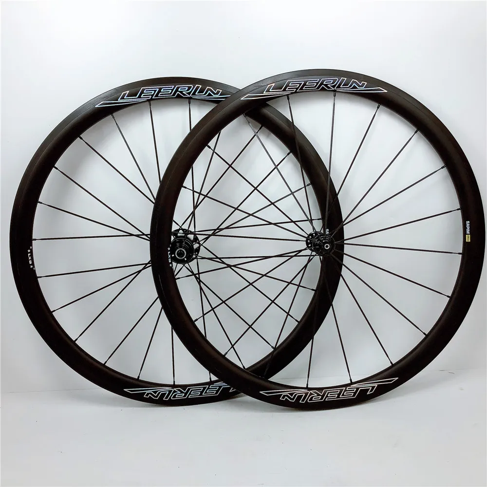 Top Sale Ultra Light 700c 38mm 50mm Carbon Wheels Clincher Tubular Tubeless with SAPIM Spokes Ceramic Bearing Hub for Road Bike | Спорт и