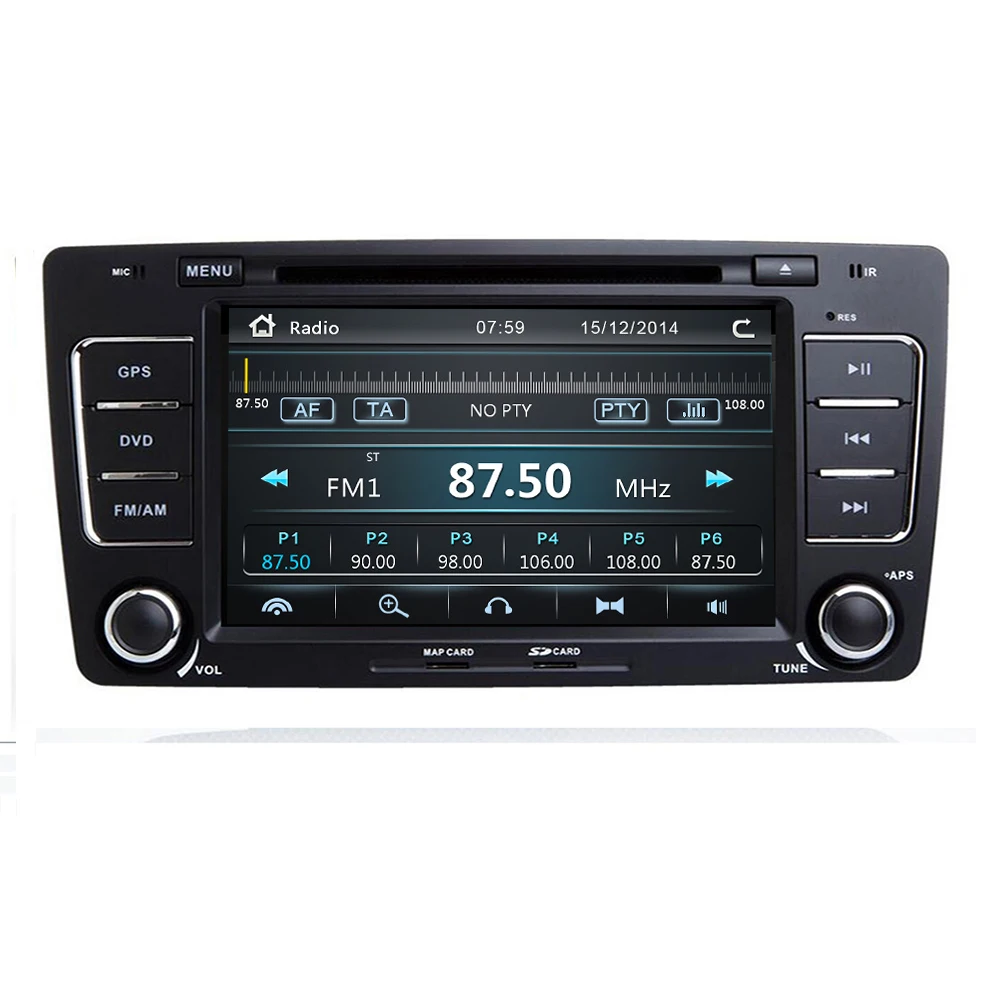 Goedkoop Auto Multimedia Speler Gps Autoradio 2 Din 7 Inch Voor Skoda Octavia 2009-2013 Bluetooth Ipod Fm Radio Rds Wifi Dvr Sd