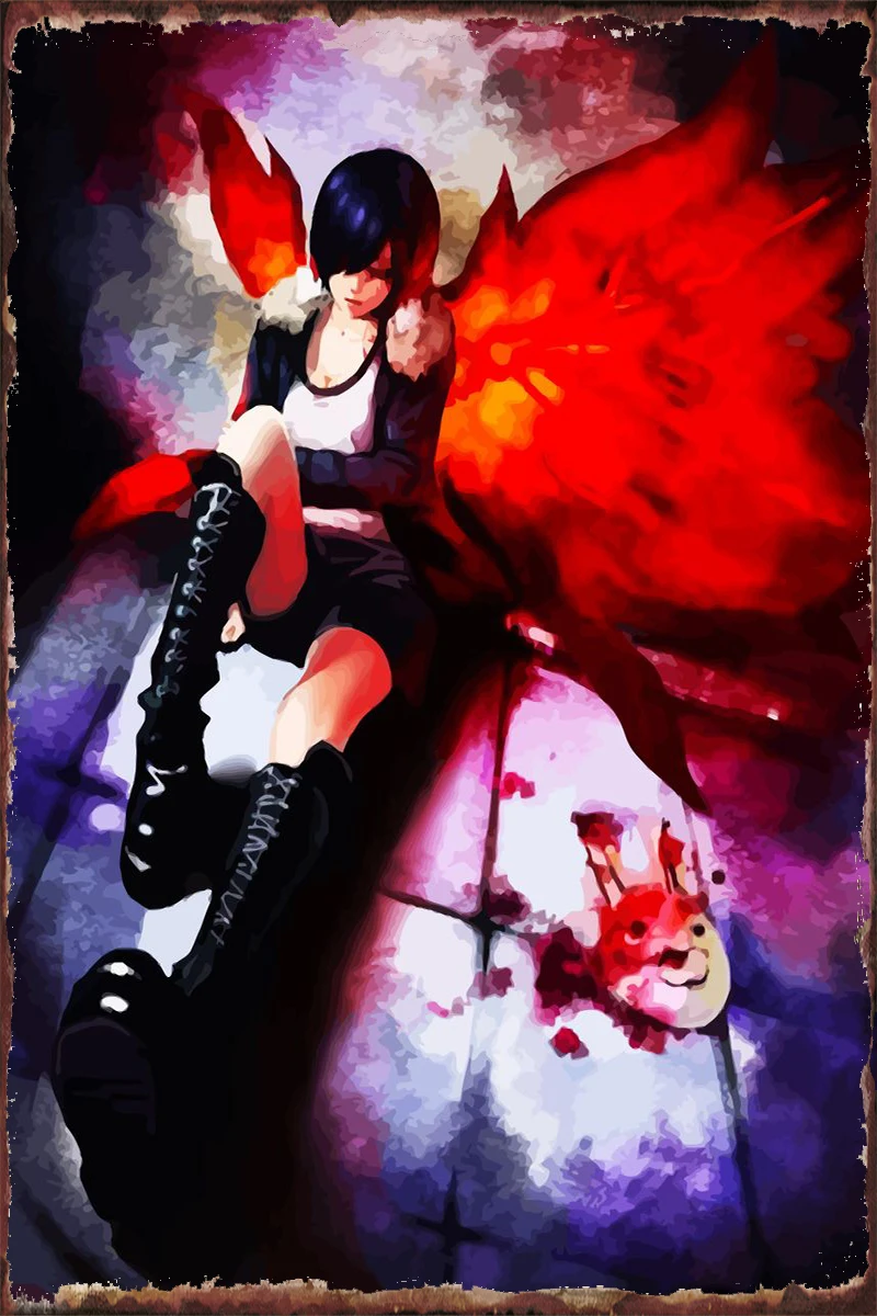 

Tokyo Ghoul Room Decoration Retro Vintage Metal Sign Tin Sign Tin Plates Wall Decor For Art Club Man Cave Cafe Pub Home