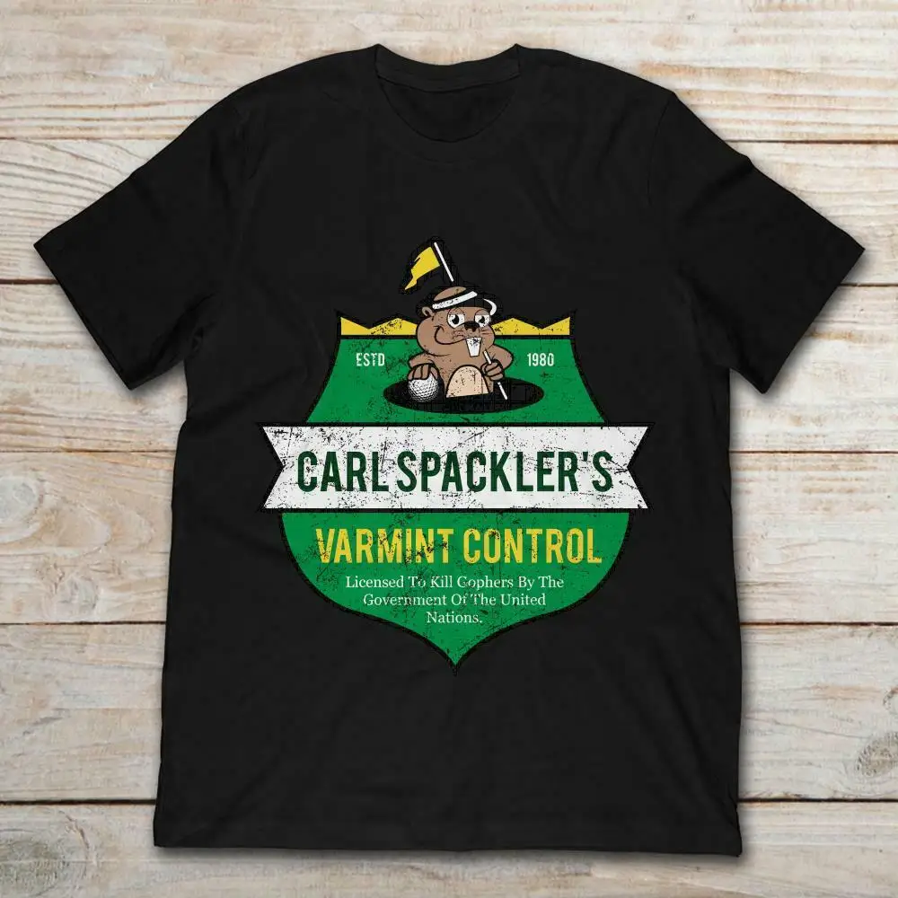 Carl Spackler'S Varmint Управление естд 1980 Суслик Caddyshack Забавный комплект из черной кофты