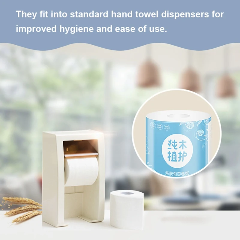Ультра-мягкие белые туалетная бумага сильные и хорошо впитывающие полотенца для