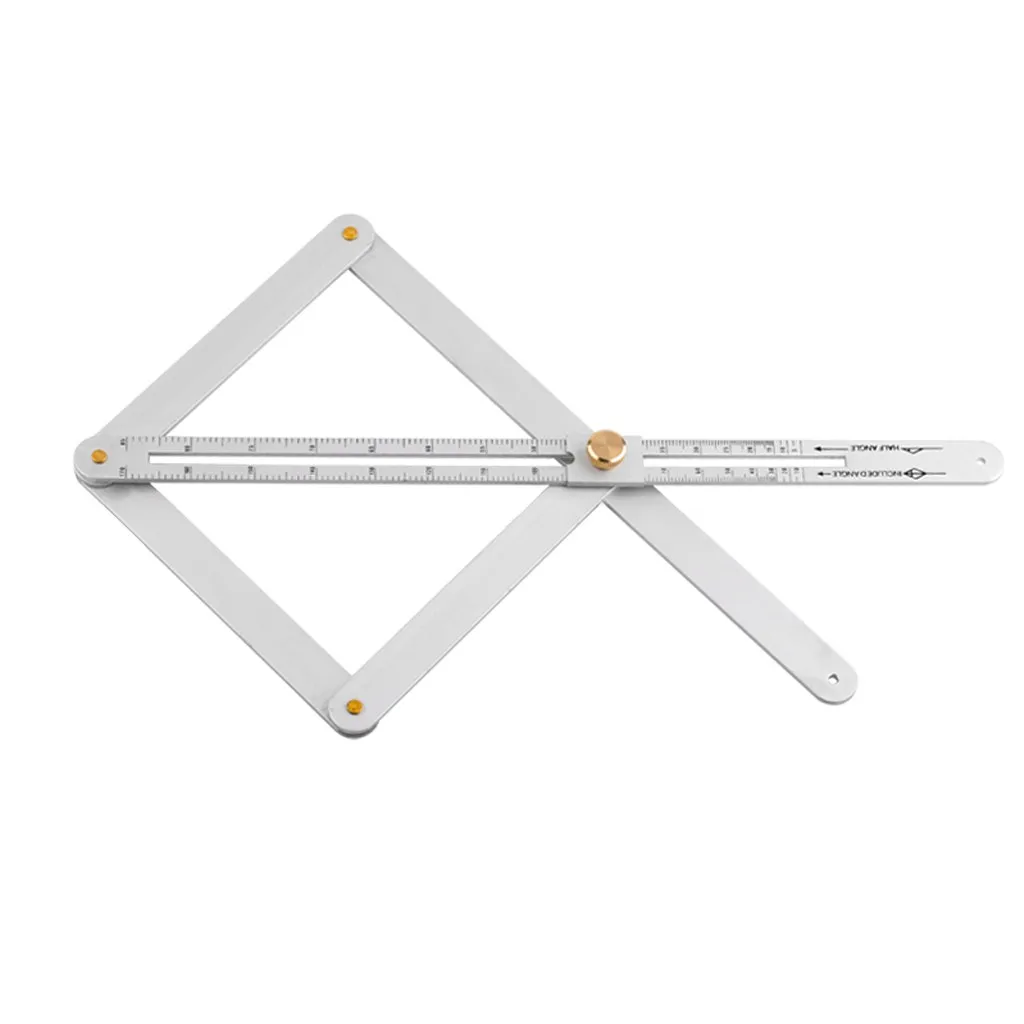 Measurement Tool Aluminum Alloy Corner Angle Finder Ceiling Artifact Square Protractor Adjustable Measuring Ruler silver | Инструменты