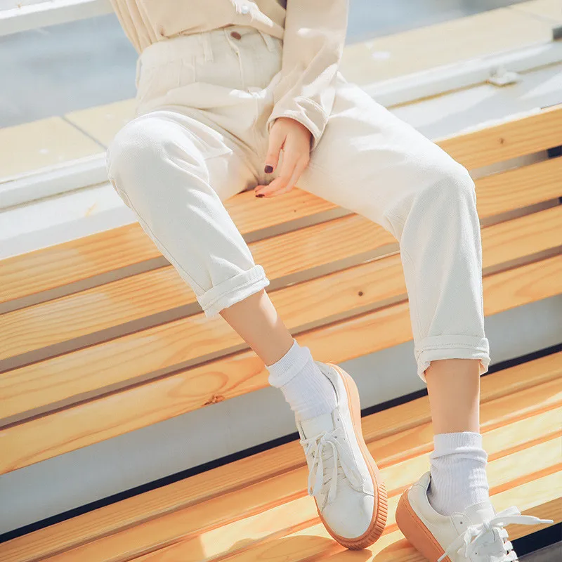 Женские джинсовые шаровары с высокой талией новинка весны-лета 2021 модные