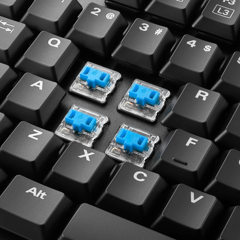 Клавиатура Sharkoon PureWriter RGB Blue механическая Kailh проводная подсветка USB