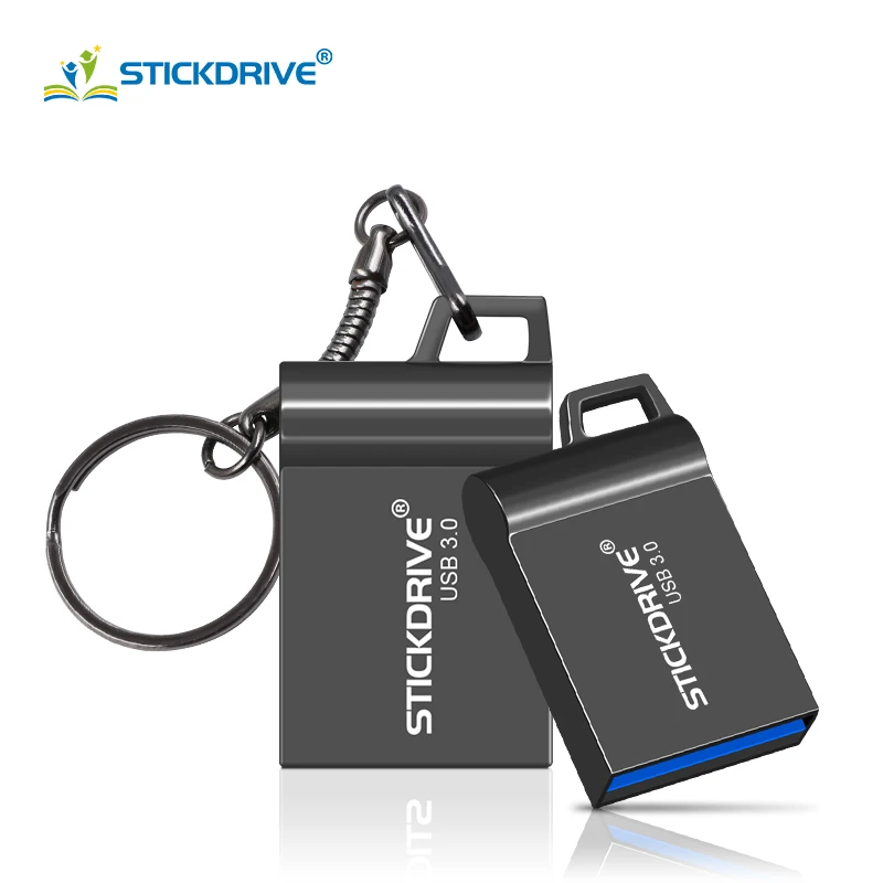 Супер мини металлический usb флеш накопитель 8 ГБ 16 32 64 128 3 0 флешка с кольцом для