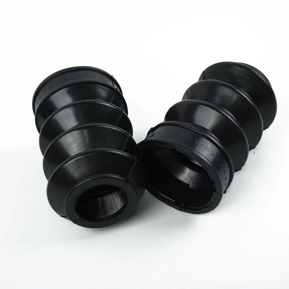 

Motorcycle Rubber Front Fork Cover 39mm Gaiters Boots Shock Covers Black 2Pcs