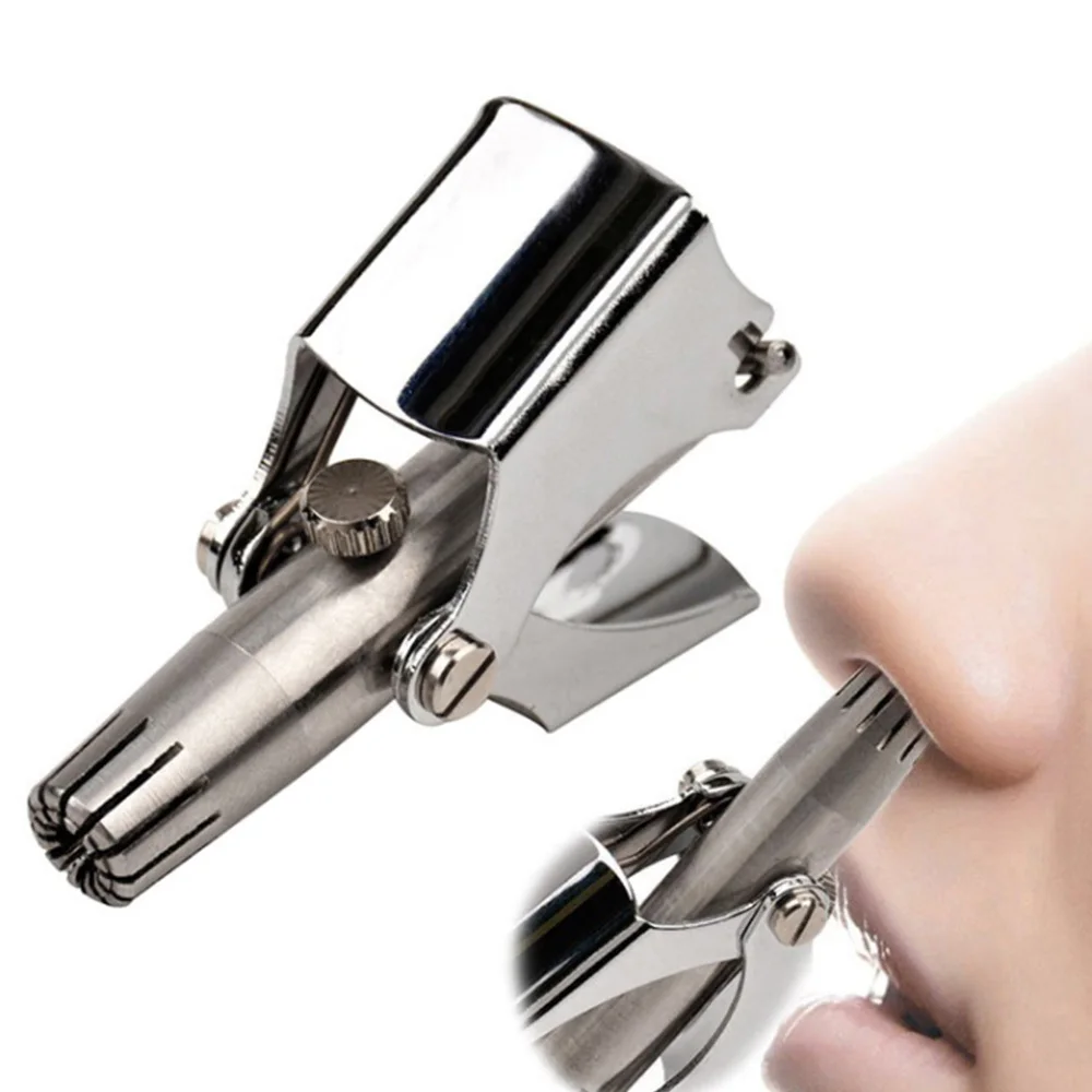 

Nose Hair Trimmer Ear Stainless Portable Vibrissa Razor Manual Rhinothrix Cutter Nariz Nasal Shaver Washable Ht Tragi Scissors