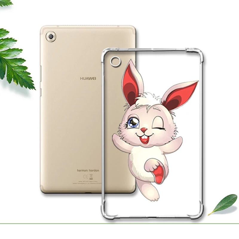For M5 8.4 hongertu Окрашенный чехол с сопротивлением падению для huawei Mediapad Медиа Pad M3 M5 T3 8,4 10 Мягкий противоударный планшет для Honor игровой коврик 2 9,6 - Цвет: For M5 8.4 hongertu