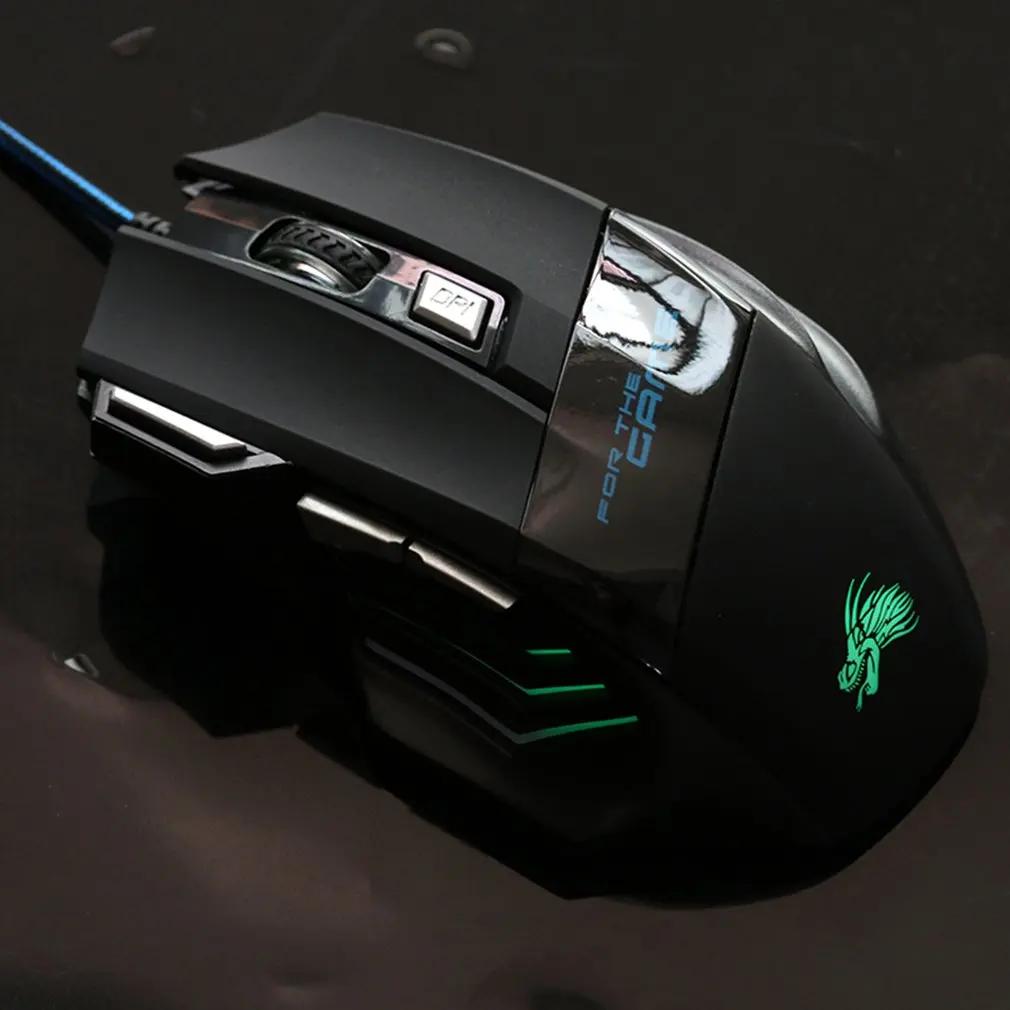 

5500DPI USB Wired Game Mouse 3D LED Optical 7 Buttons Pro Gamer Computer Mice For Desktop PC Laptop Adjustable Gaming Mouse 2019