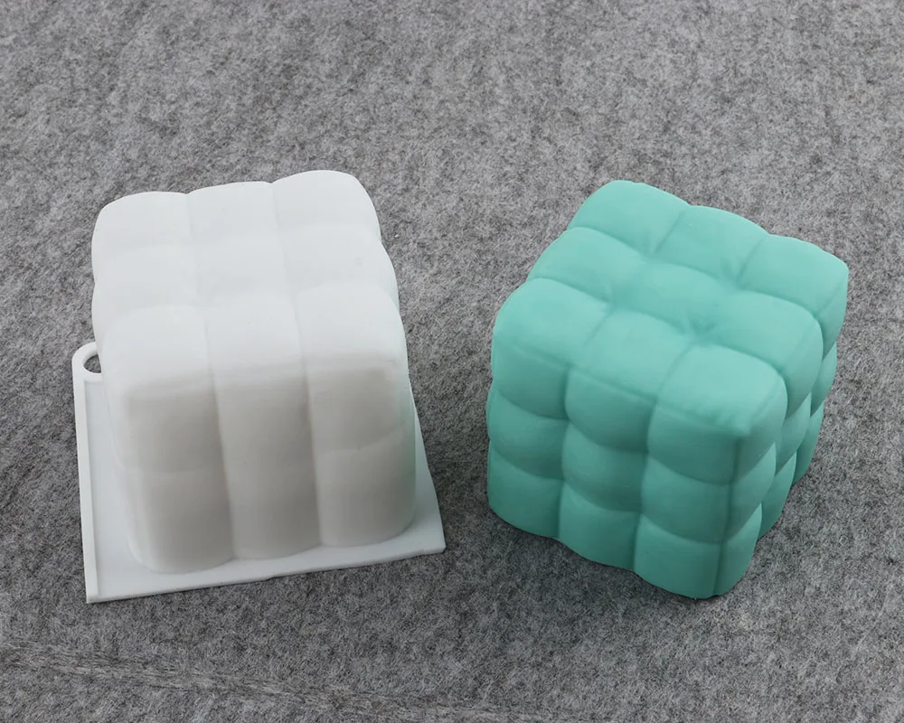 

New 3D Cube Onion Silicone Candle Molds Aromatherapy Candle Mould DIY Handmade Candle Material Resin Mold Candle Making Supplies
