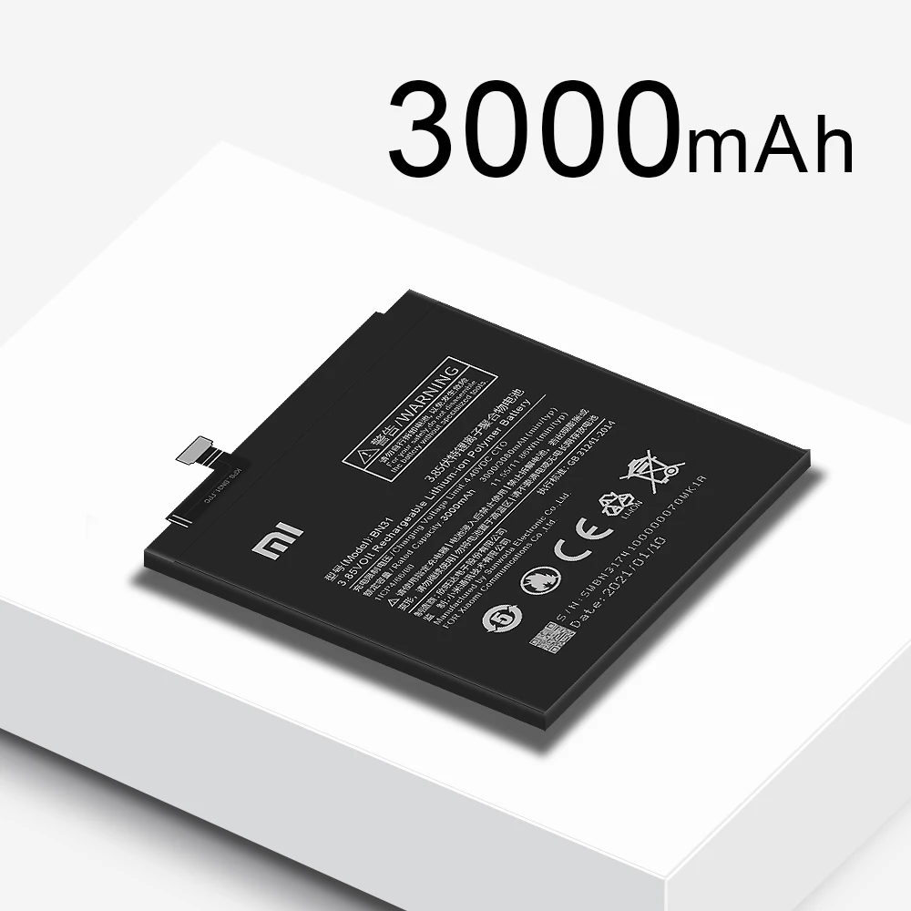Аккумулятор BN31 для Xiaomi Mi 5X Mi5X / Redmi Note 5A Pro/Mi A1 Y1 Lite S2 3080 мАч с