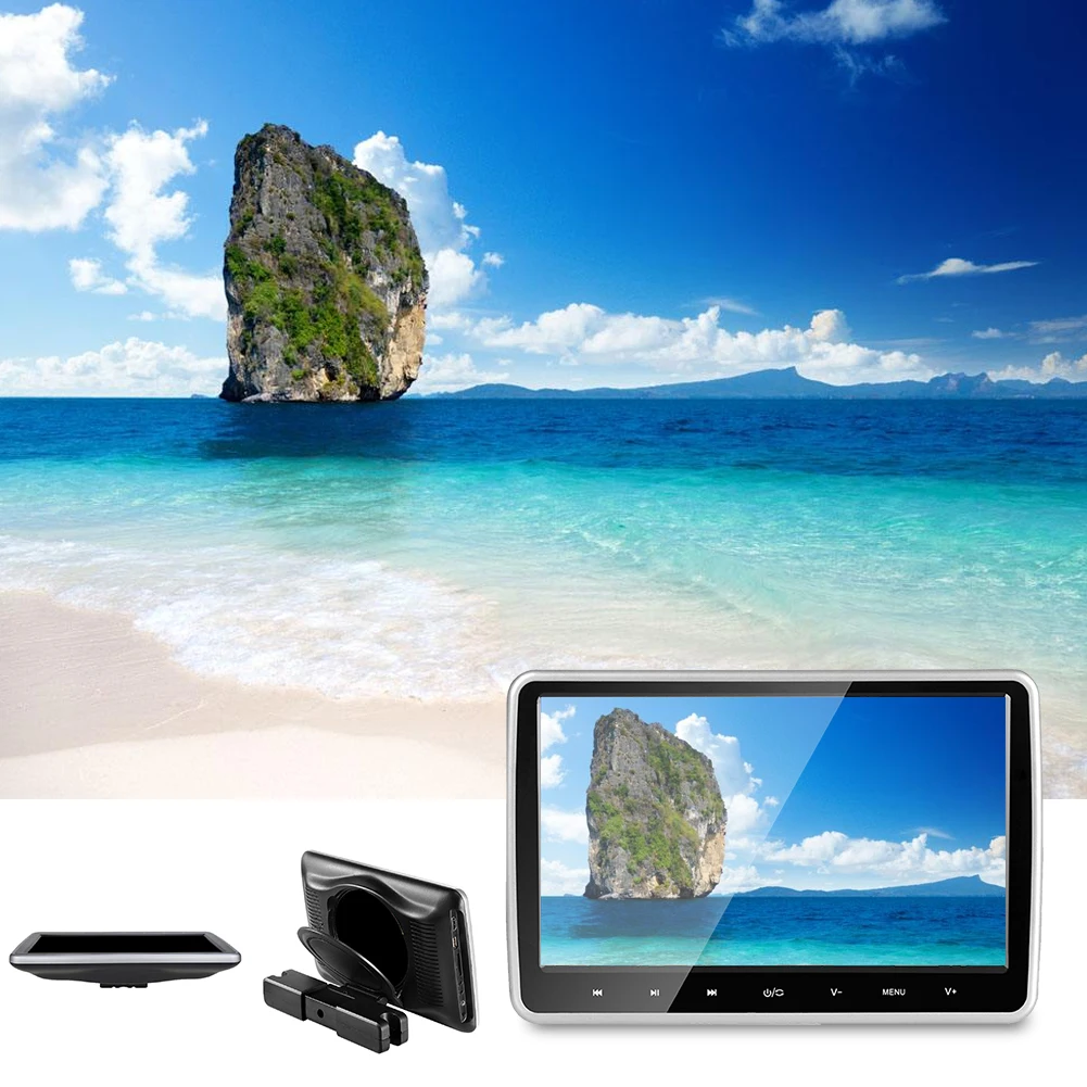 10 1 дюйма ультра тонкий dvd плеер lcd цветной экран HDMI DVD видео 1024x600 сенсорная кнопка