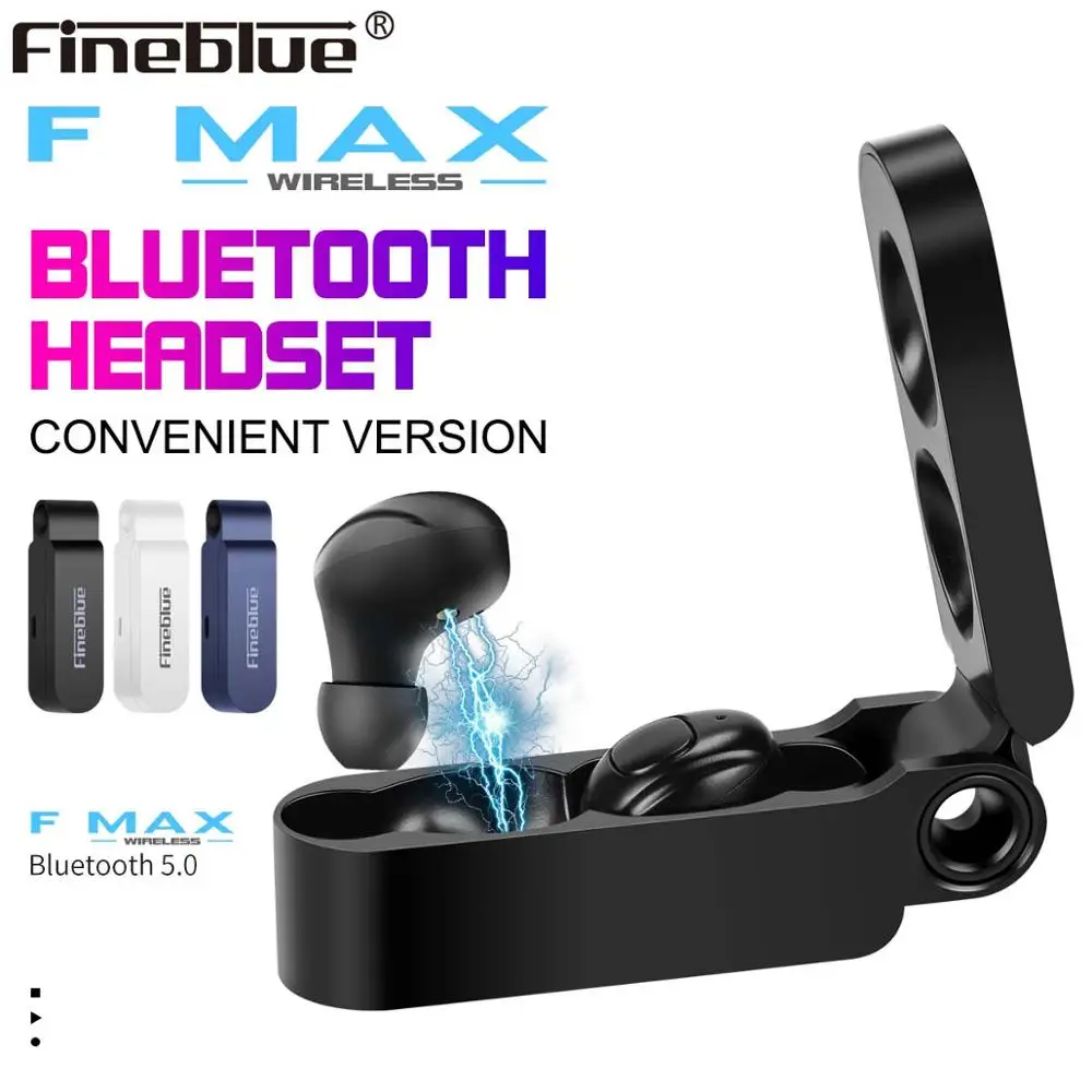 Беспроводные Bluetooth-наушники Fineblue F MAX TWS с зарядным устройством микрофоном для Iphone