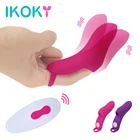 IKOKY 9 скоростей точка G массаж беспроводной пульт дистанционного управления Стимулятор клитора Женский мастурбатор Пальчиковый вибратор