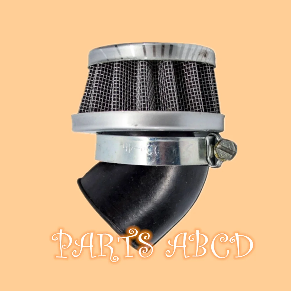 Воздушный фильтр 35 мм ID с изогнутым шлангом для многих 4 тактных квадроциклов 50cc