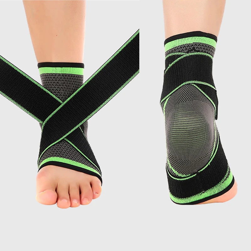 1 шт. 3D Ткачество Эластичный нейлон и ремешком на щиколотке в виде буквы Поддержка