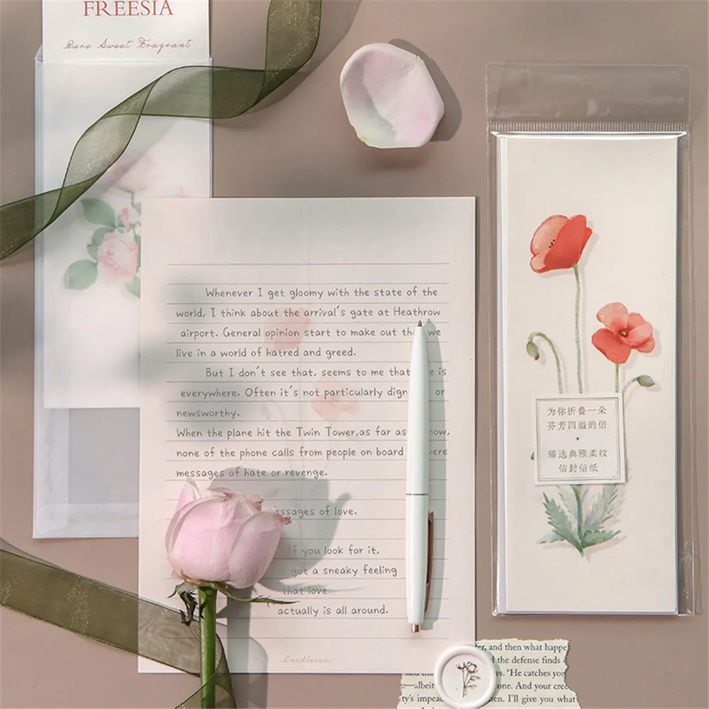 6 цветов, милые полупрозрачные конверты, свадебные пригласительные открытки, бумажные открытки ручной работы, набор для письма