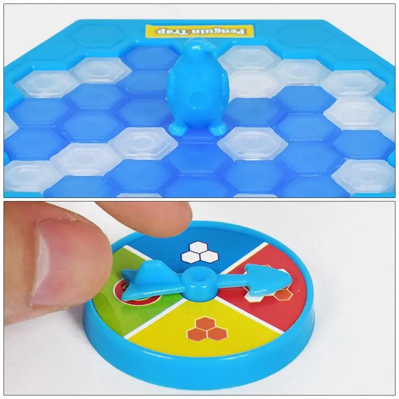 Mini Penguin Trap Board Game Parent- Break Ice Parent-child Party Interactive Entertainment Table Toys Block Hammer Kids Gifts | Игрушки и
