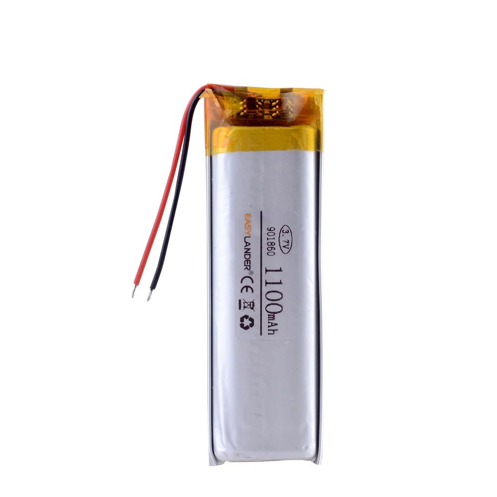10 шт./лот 3 7 V 1100mAh 901860 литий-полимерный литий-ионный аккумулятор для bluetooth