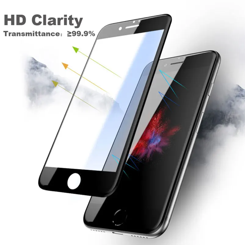 5D закаленное стекло для Iphone 12 Pro Max 11 XR Xs 8X7 6 6s Plus защита экрана с полным покрытием
