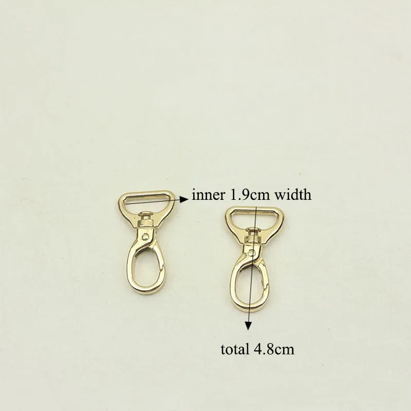 50pcs 16/19/25/31mm Luggage Hardware Accessory Metal Snap Buckles Bag Strap Swivel Clasp Lobster Hook DIY Keychain Clip