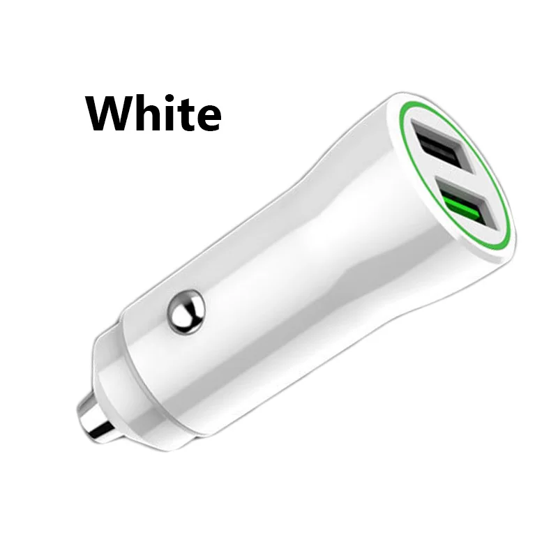 White Автомобильное зарядное устройство с быстрой зарядкой QC3.0/FCP/AFC 5 В/3A 9 В/2A 12 В/1.5A 18 Вт для Xiao mi Red mi Note 8 7 Pro mi Max 3 mi x 2s адаптер - Тип штекера: White