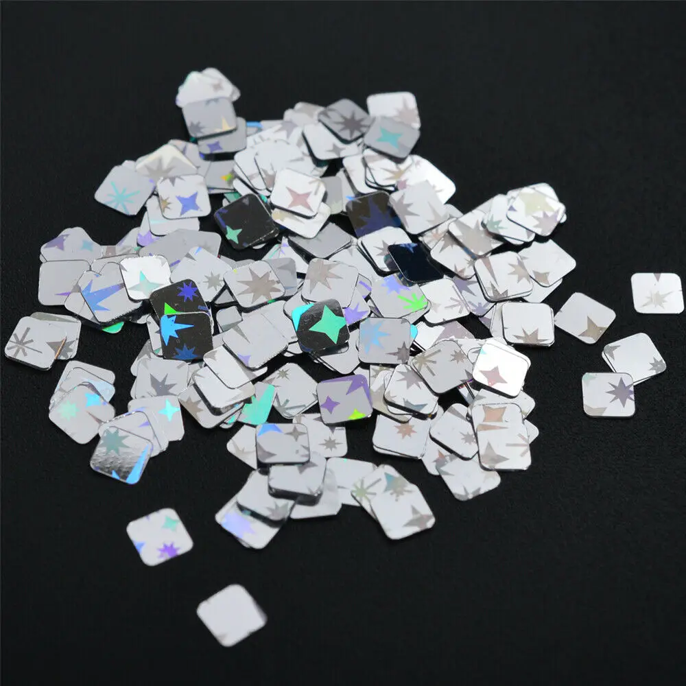 1 коробка украшения для дизайна ногтей лазерные блестки голографические звезды 3D