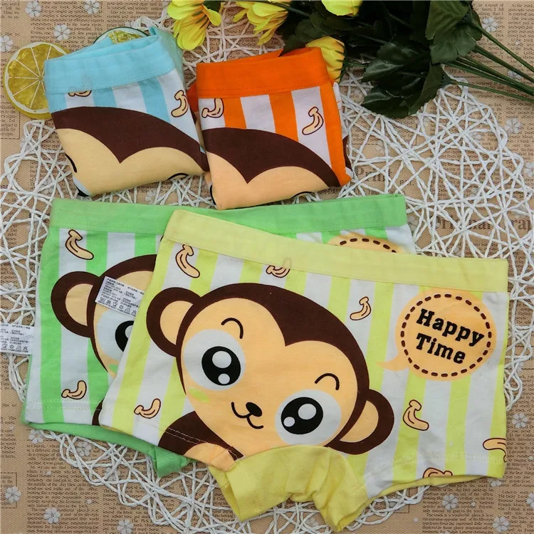 4 шт./лот 2019 для маленьких мальчиков детское нижнее белье Носки с рисунком медведя