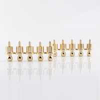 100 pcs noise stopper plug 24k gold plated copper plug rca plug caps top quality