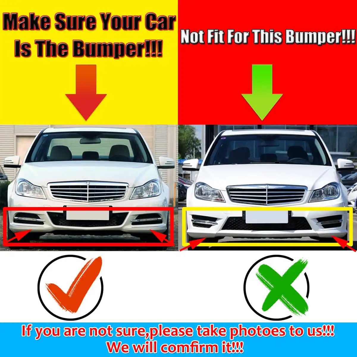 3 шт. дефлектор губ для переднего бампера Mercedes Benz W204 2008 2014|Амортизаторы| |