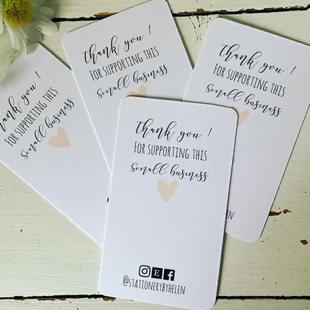 Персонализированные Благодарим Вас за поддержку карт малого бизнеса доступны в